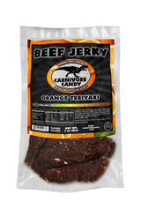 Carnivore Candy PNW packaging of beef jerky features a visible label indicating the product name and flavor for easy identification.